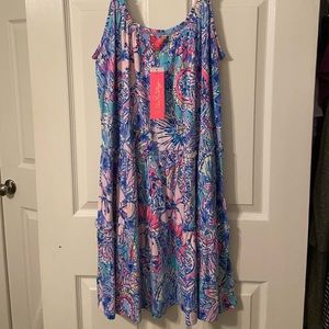 NWT Lilly Pulitzer - Loro Swing Dress - Multi Pop Up Got Your Back